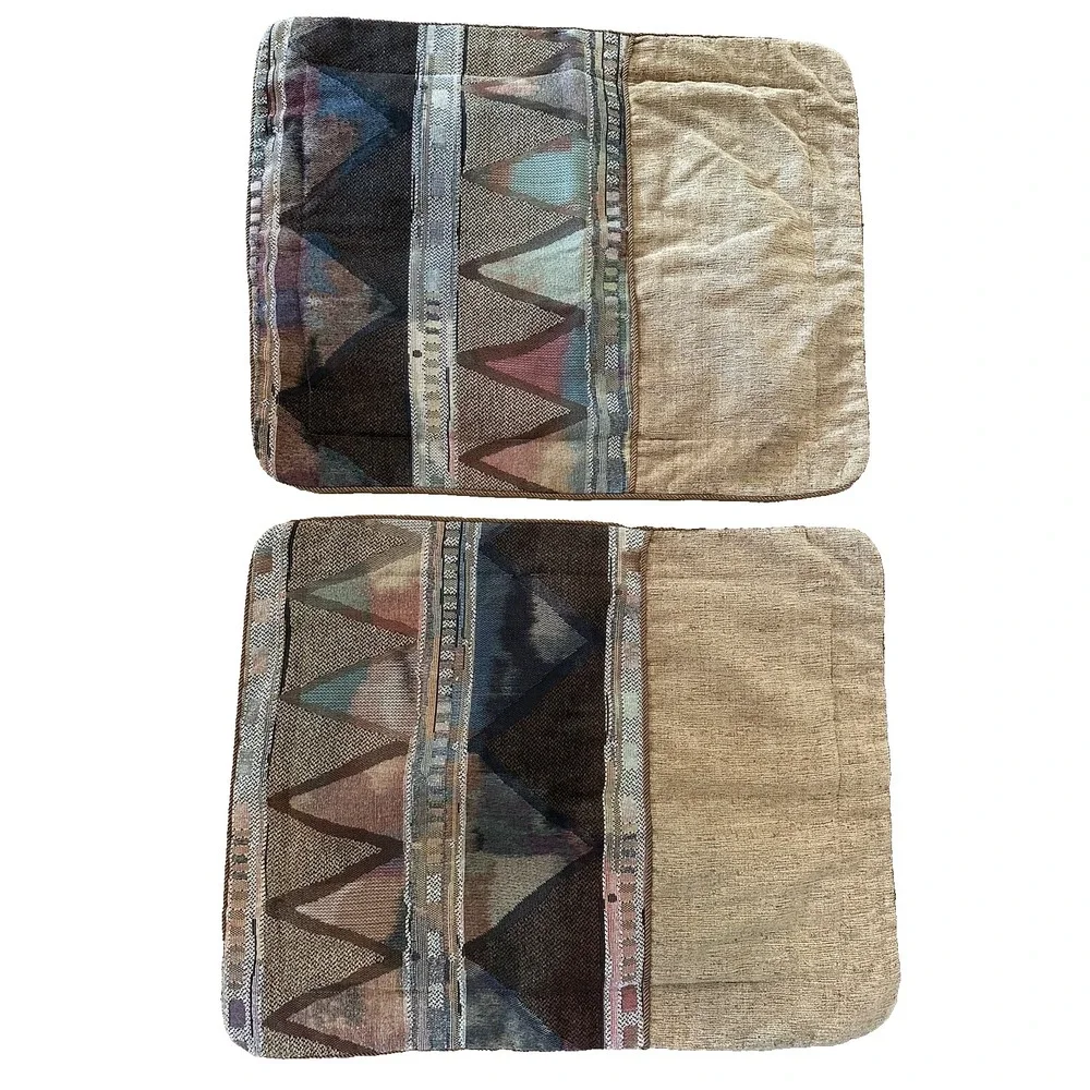 THOMASVILLE  Queen Shams Bed Skirt/Dust Ruffle Throw Pillow Cases Set Tan/Gold